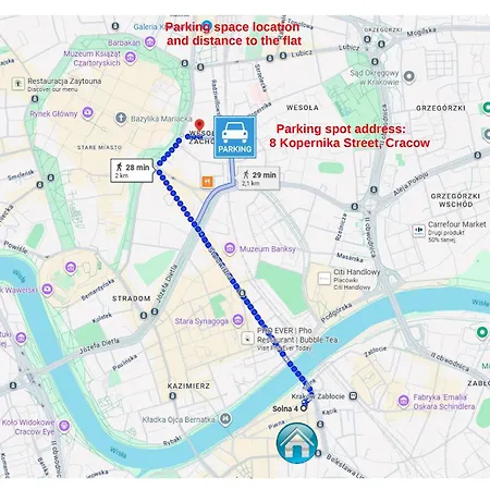 Appartement Cracow Vistula Boulevard #3 - Old Town Cracovie